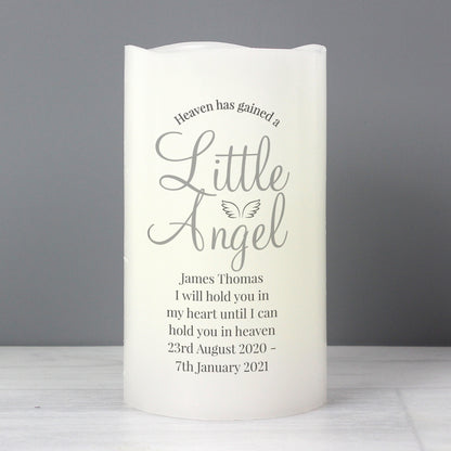 Personalised Little Angel LED Candle - image 3
