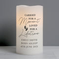 Personalised Carried For A Moment Led Candle from Heartfelt Gifts