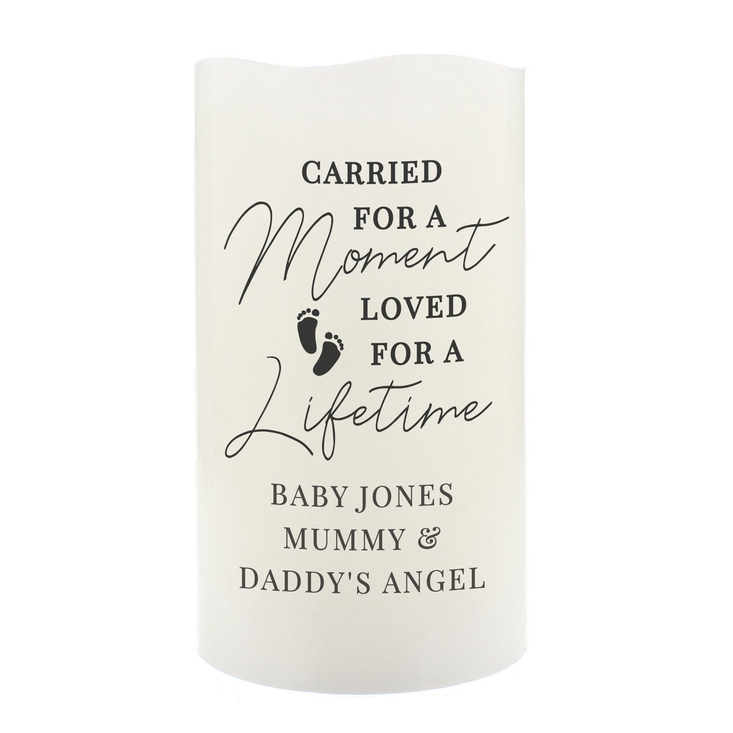Personalised Carried For A Moment Led Candle - image 2