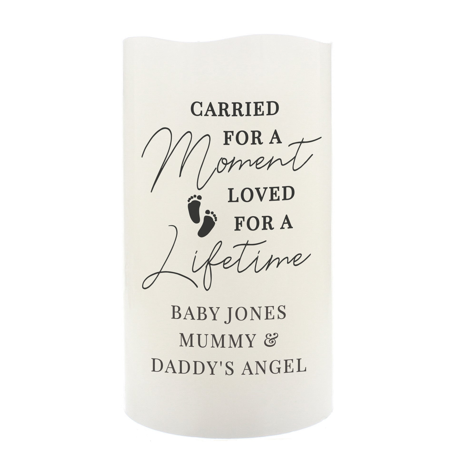 Personalised Carried For A Moment Led Candle - image 2