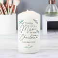 Personalised You're Like A Mum To Me Pillar Candle from Heartfelt Gifts