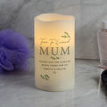 Personalised Botanical LED Candle from Heartfelt Gifts