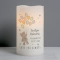 Personalised Teddy & Balloons Nightlight LED Candle from Heartfelt Gifts