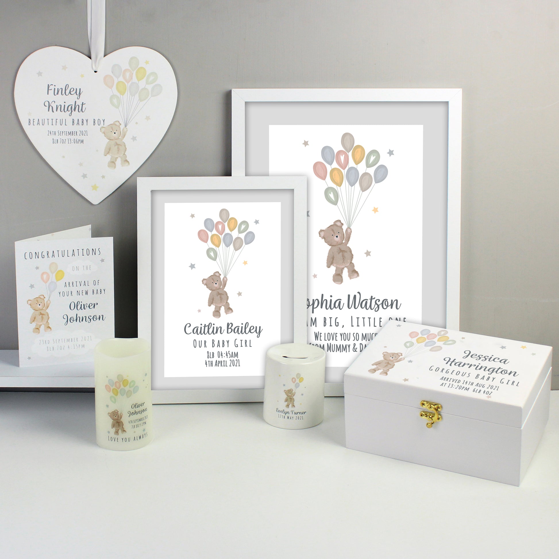 Personalised Teddy & Balloons Nightlight LED Candle - image 5