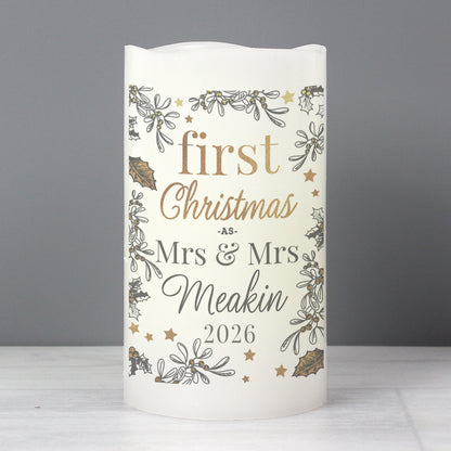 Personalised First Christmas LED Candle - image 6