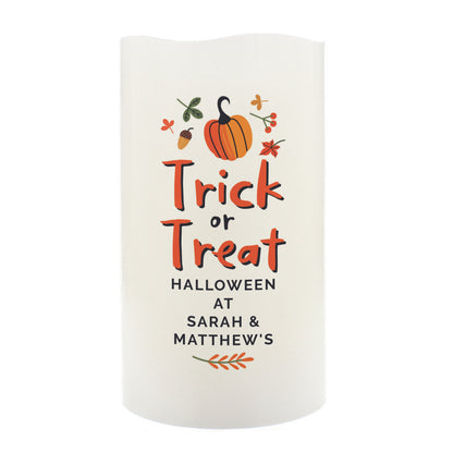 Personalised Trick or Treat LED Candle - image 5
