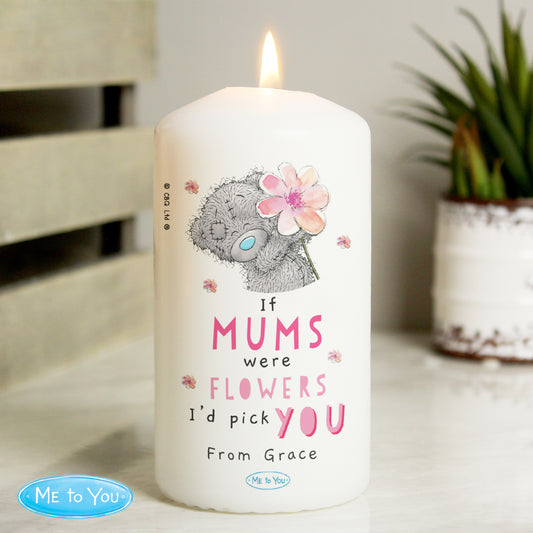 Personalised Me To You If... Were Flowers Pillar Candle from Heartfelt Gifts