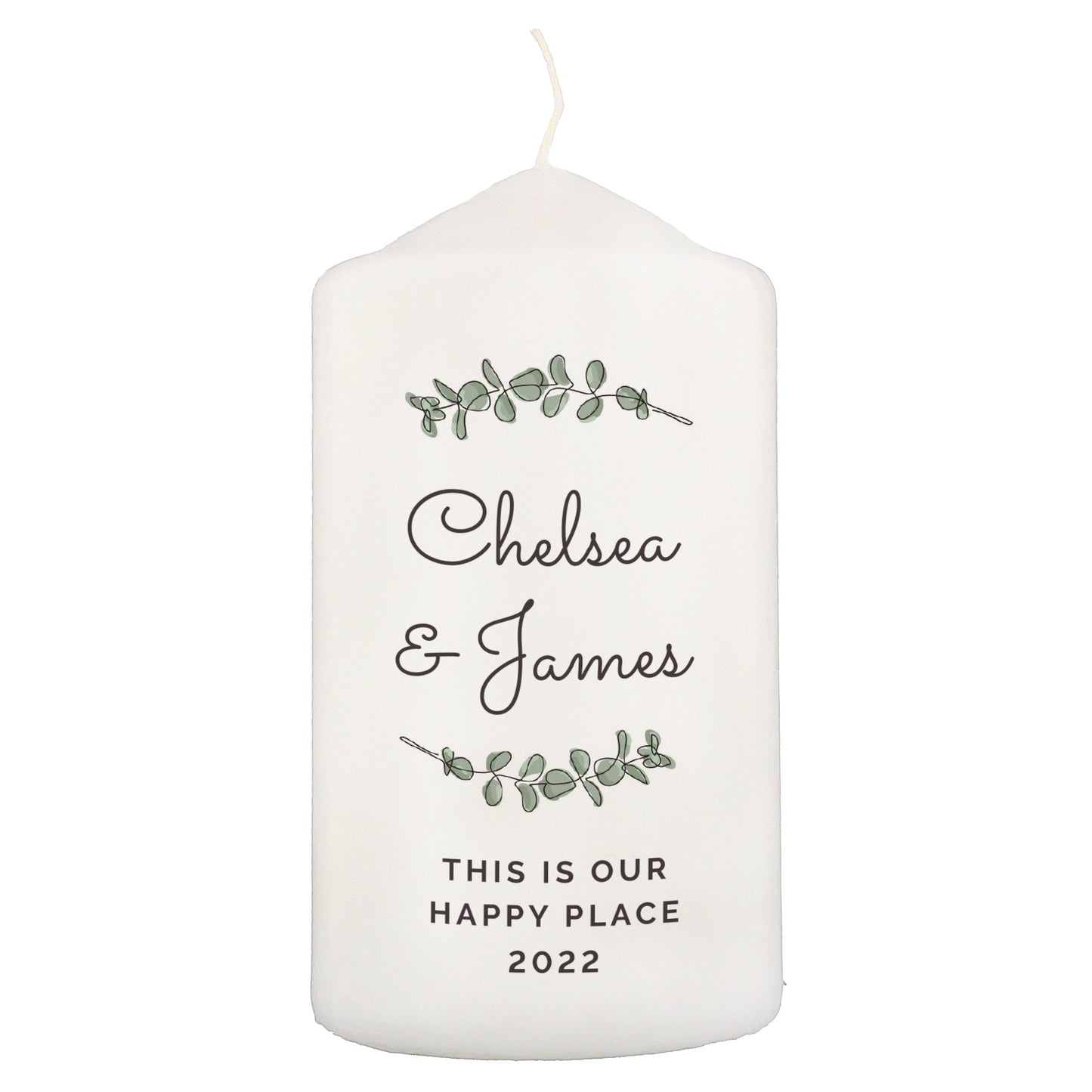 Personalised Botanical Pillar Candle - image 3