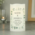 Personalised Botanical Free Text LED Candle from Heartfelt Gifts