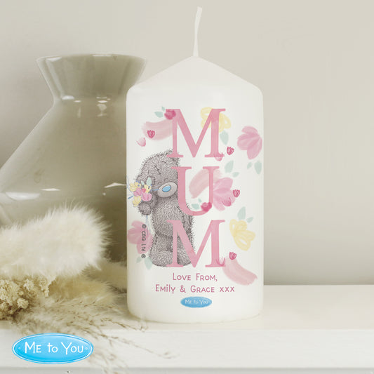 Personalised Me to You MUM Pillar Candle from Heartfelt Gifts