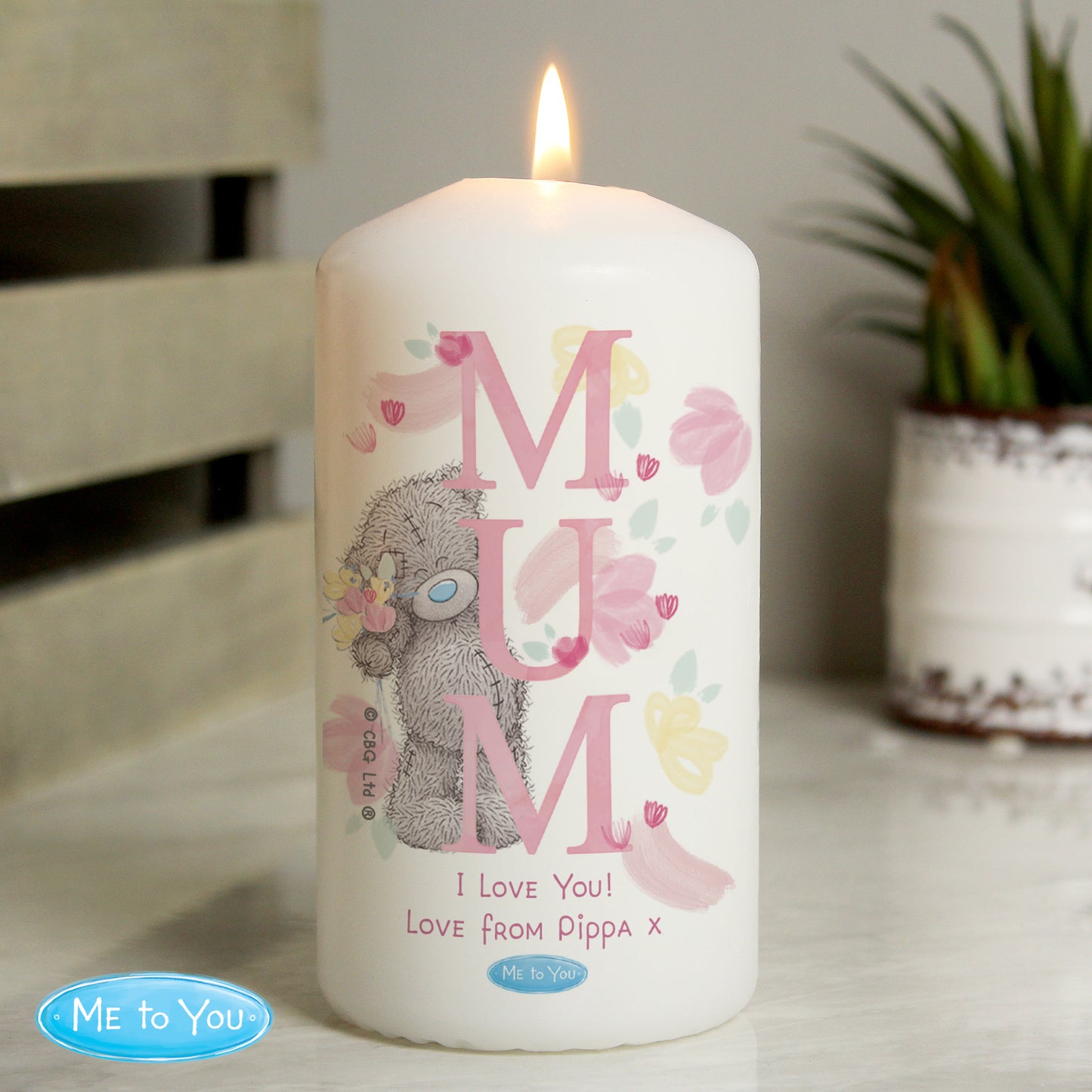 Personalised Me to You MUM Pillar Candle - image 3