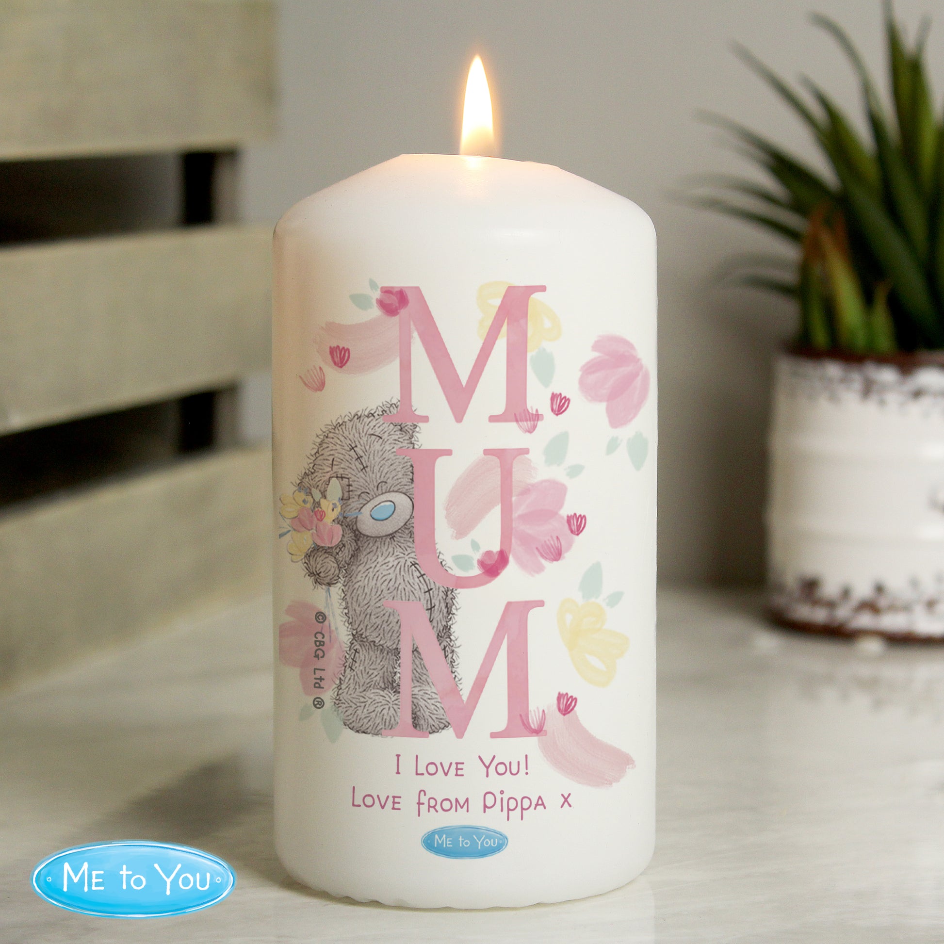 Personalised Me to You MUM Pillar Candle - image 3