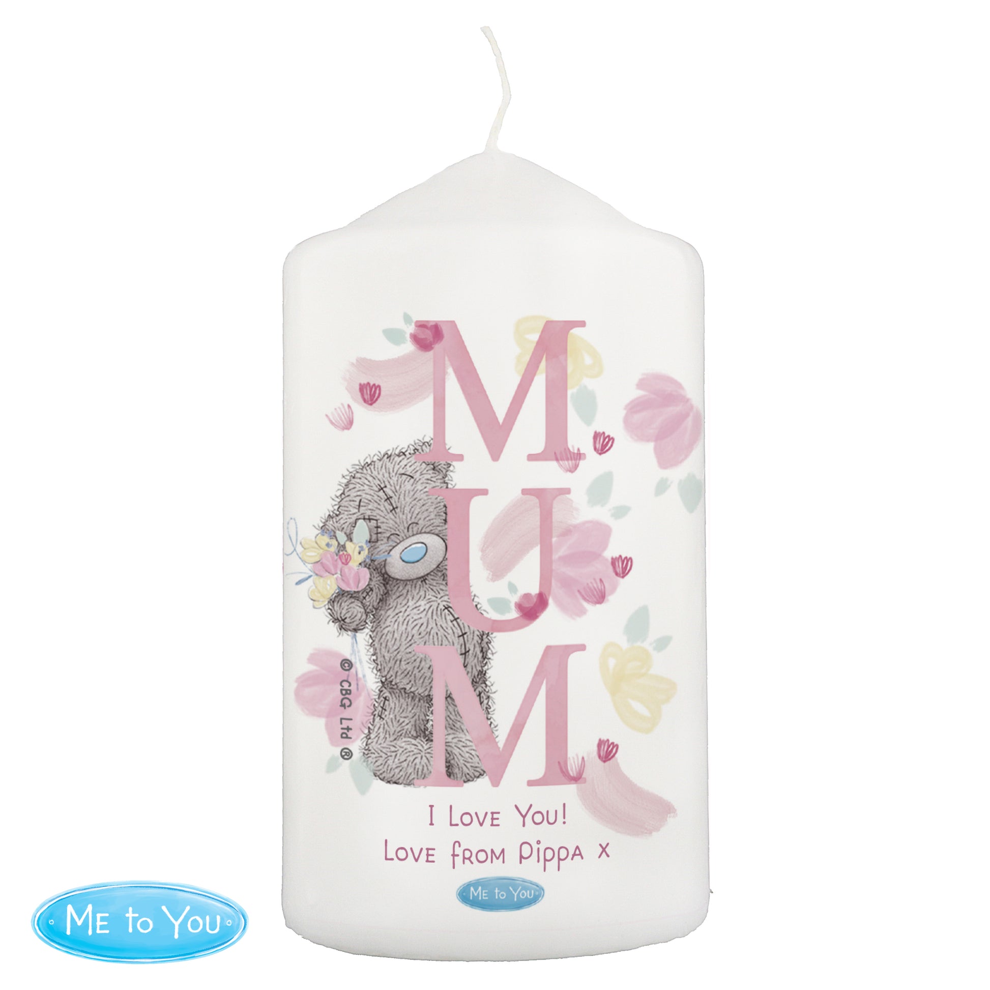 Personalised Me to You MUM Pillar Candle - image 4