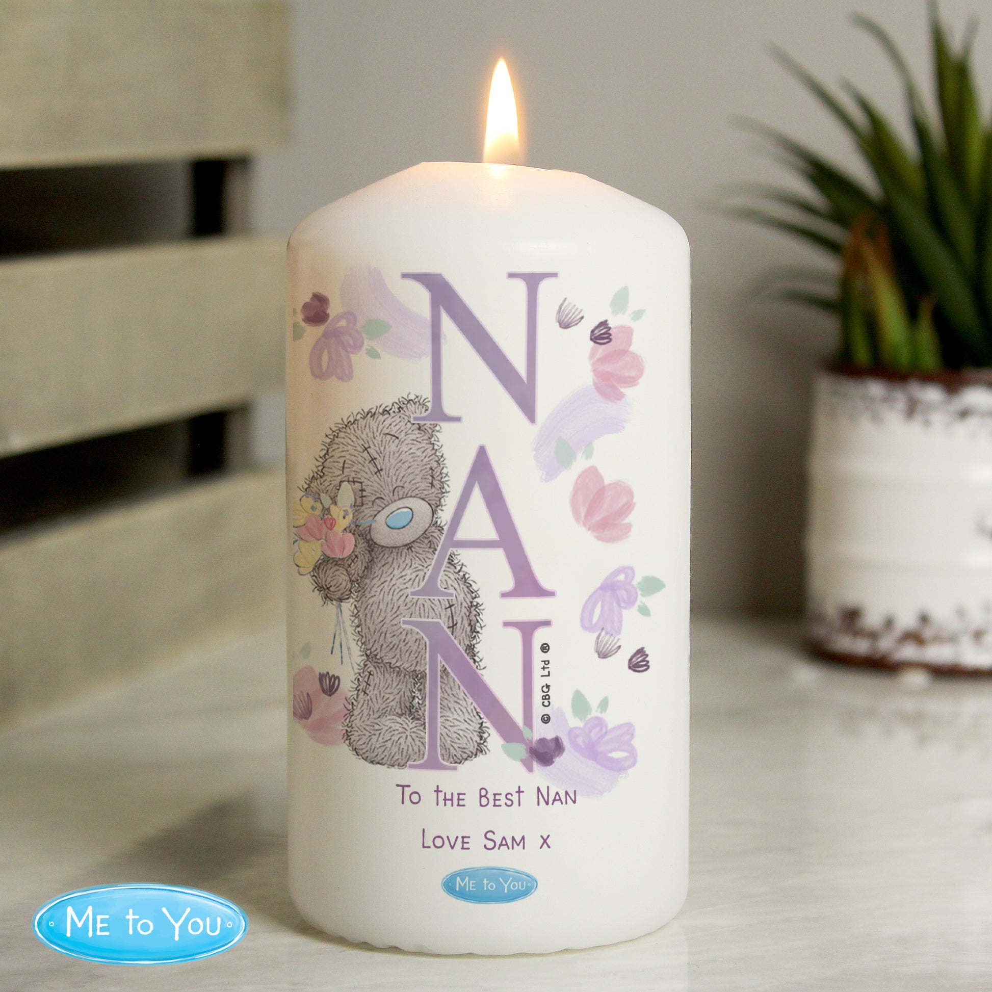 Personalised Me to You NAN Pillar Candle - image 3