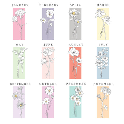Personalised Birth Flower Pillar Candle - image 14