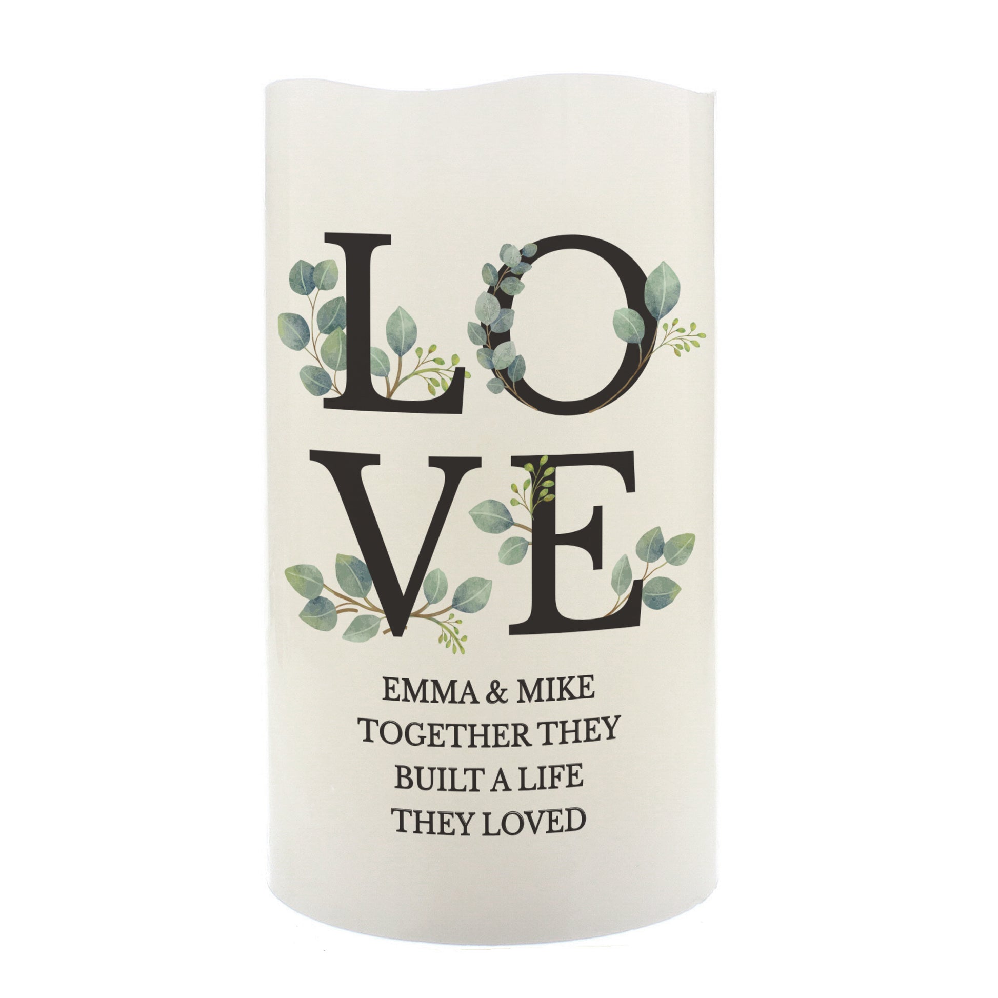 Personalised LOVE LED Candle - image 5