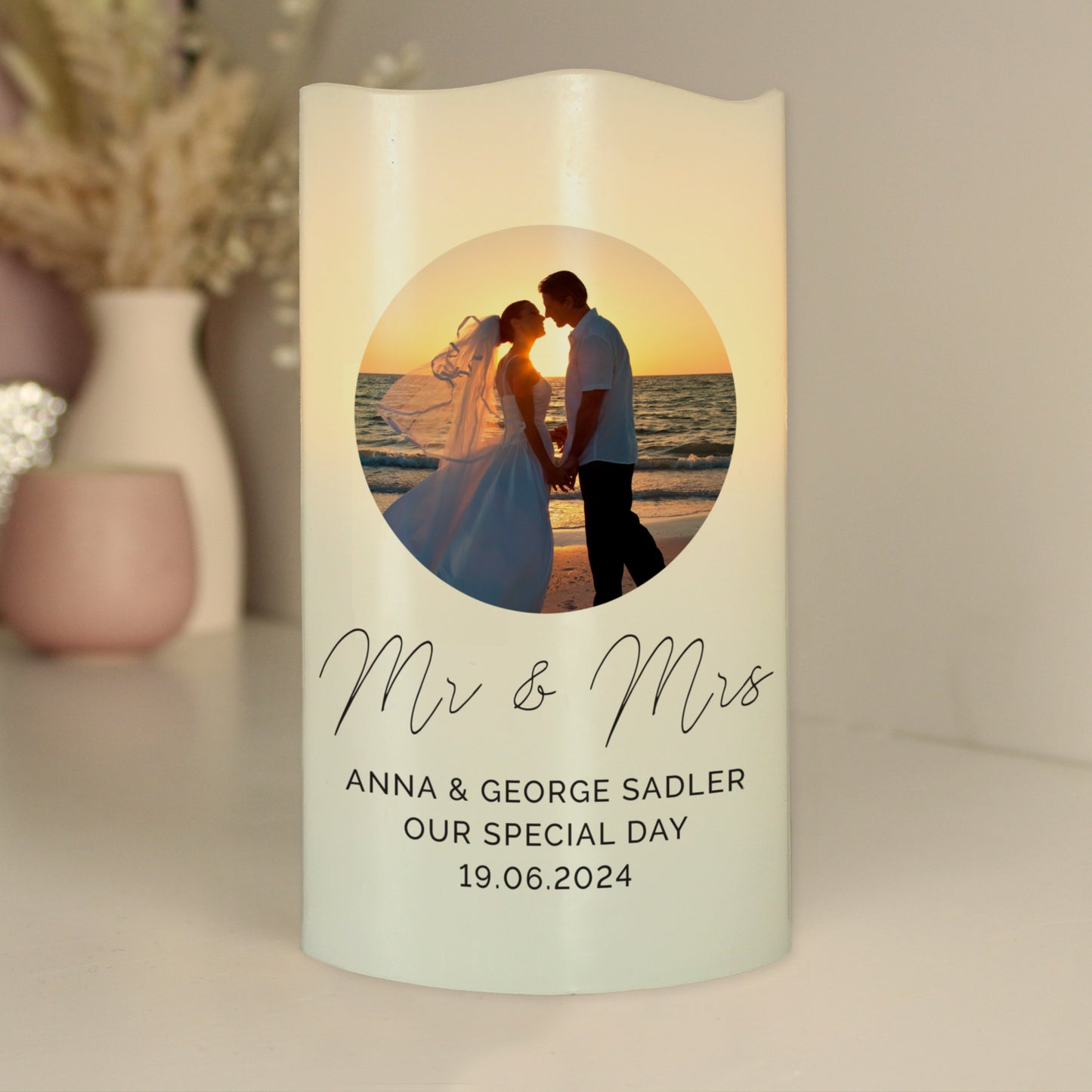 Personalised Photo Upload LED Candle from Heartfelt Gifts