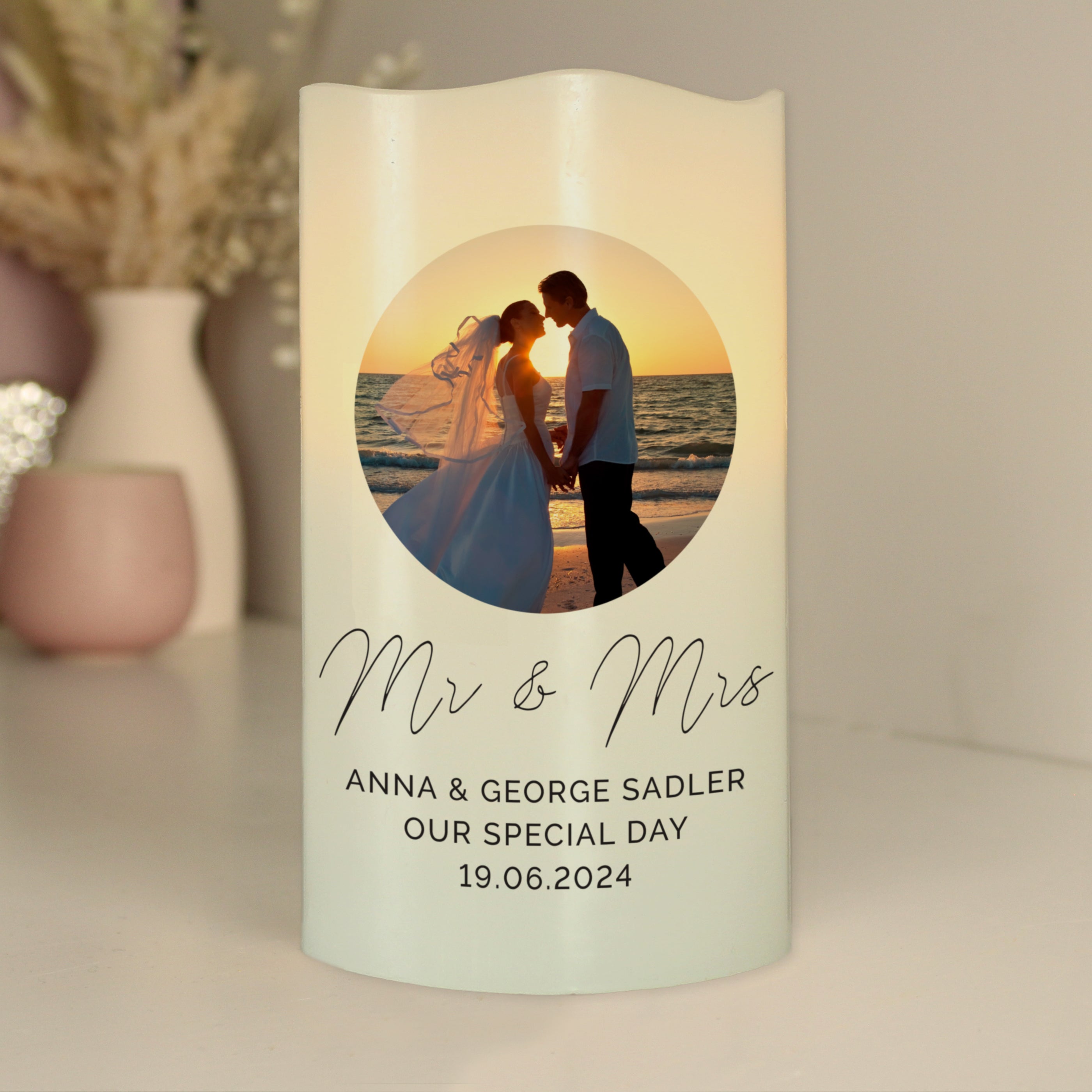 Personalised Photo Upload LED Candle from Heartfelt Gifts