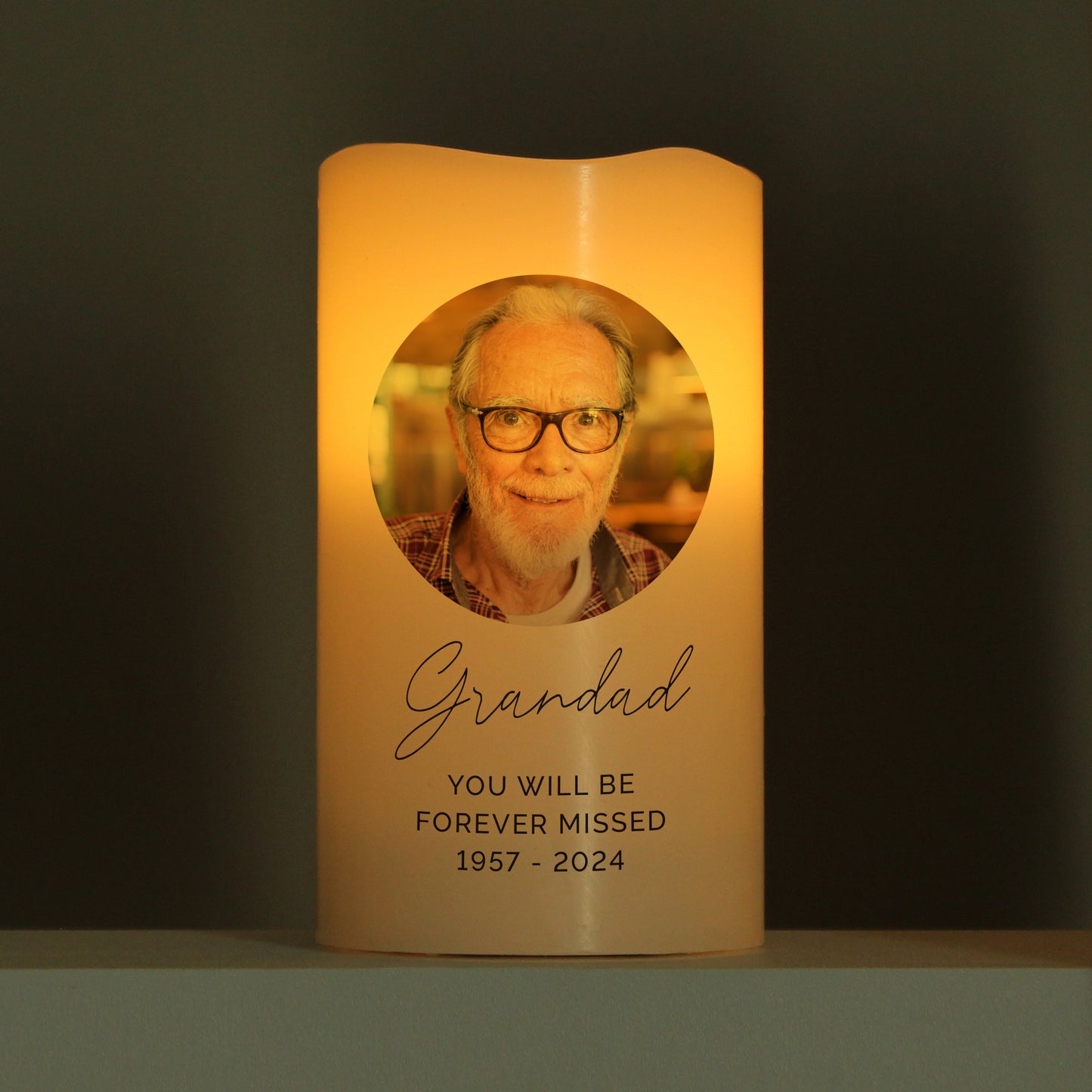Personalised Photo Upload LED Candle - image 2