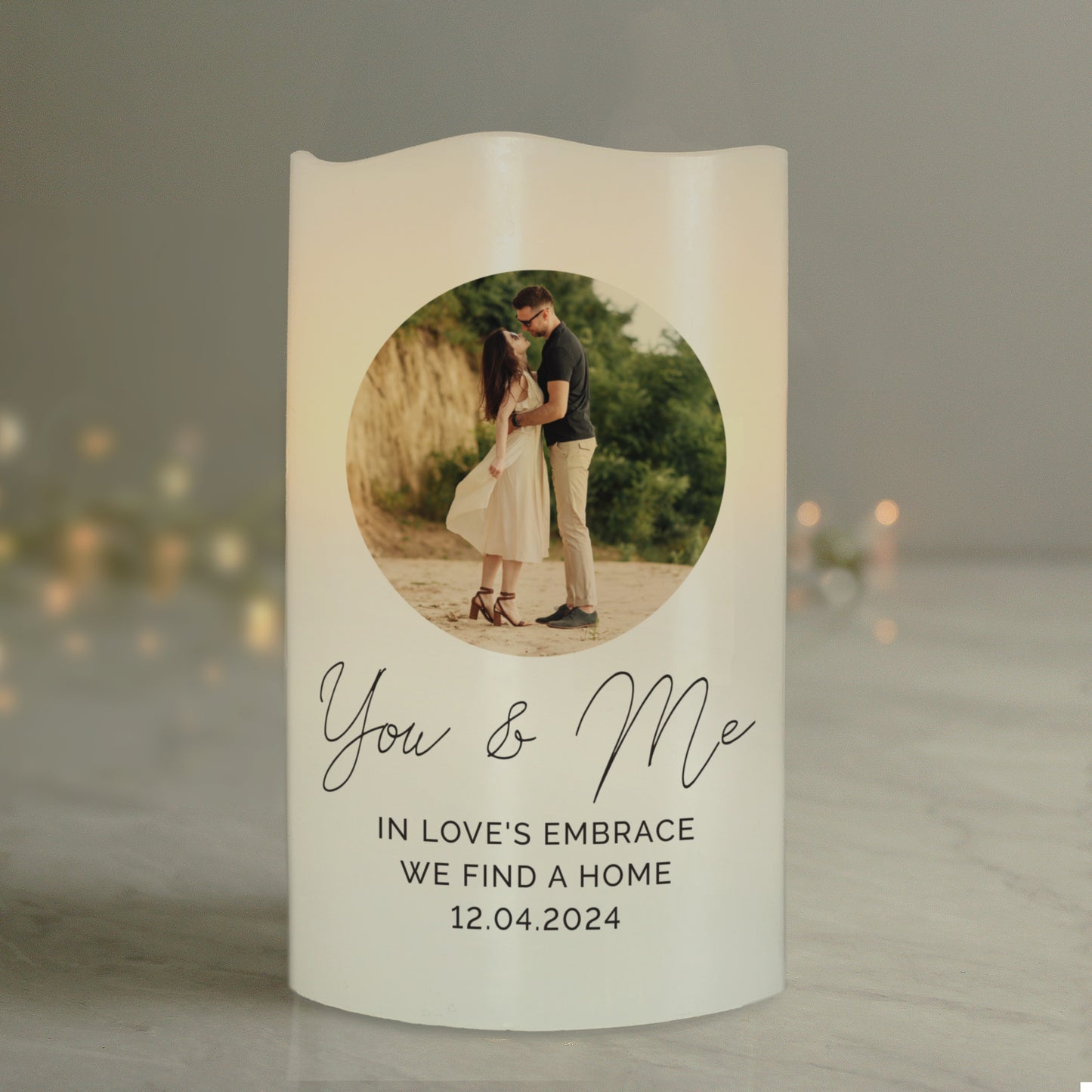 Personalised Photo Upload LED Candle - image 3