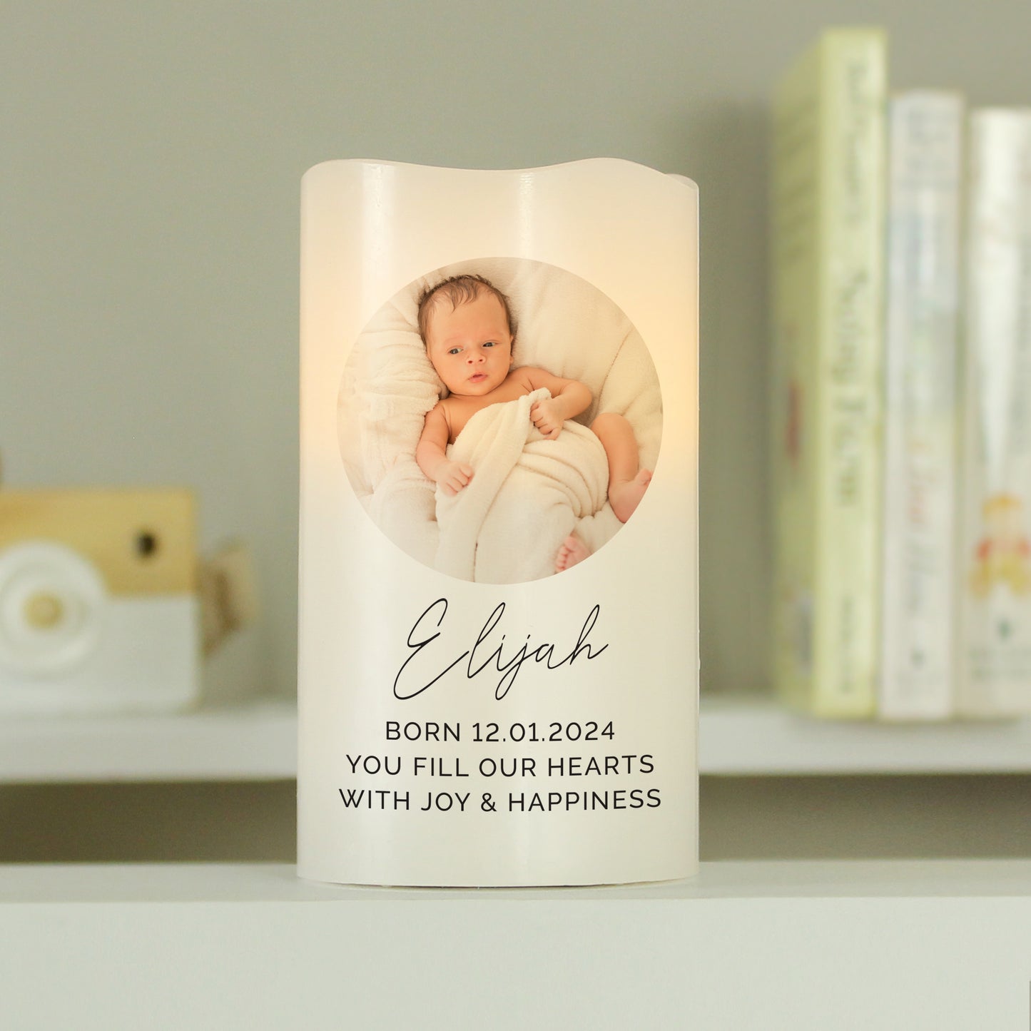 Personalised Photo Upload LED Candle - image 4