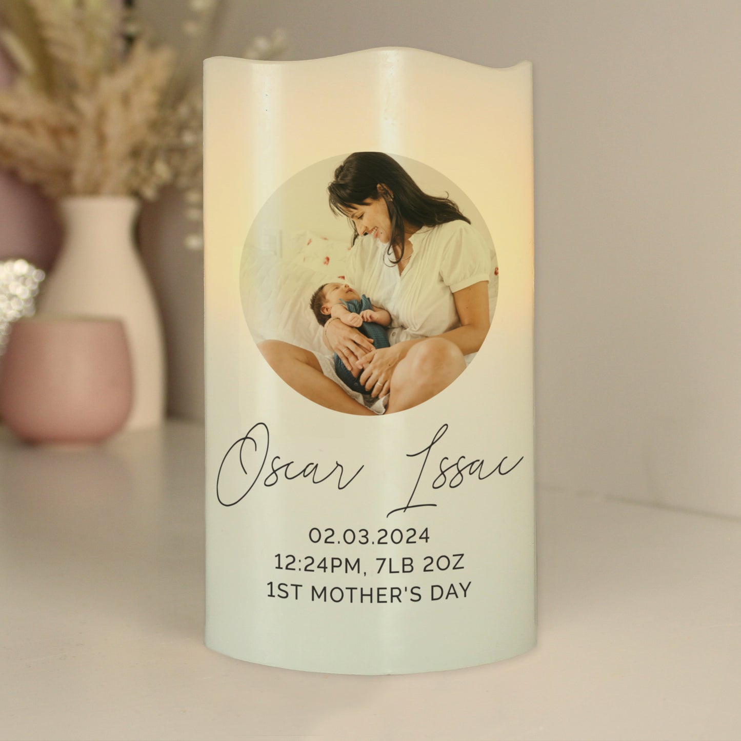 Personalised Photo Upload LED Candle - image 6