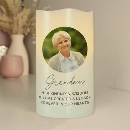 Personalised Photo Upload LED Candle - image 9