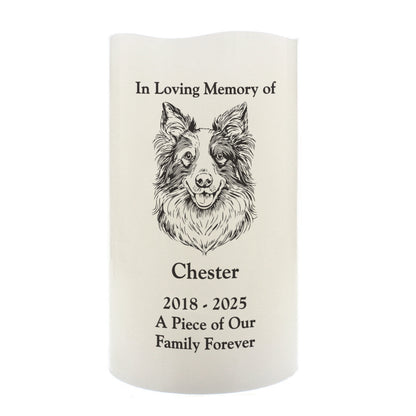 Personalised Dog Breed Memorial LED Candle - image 5