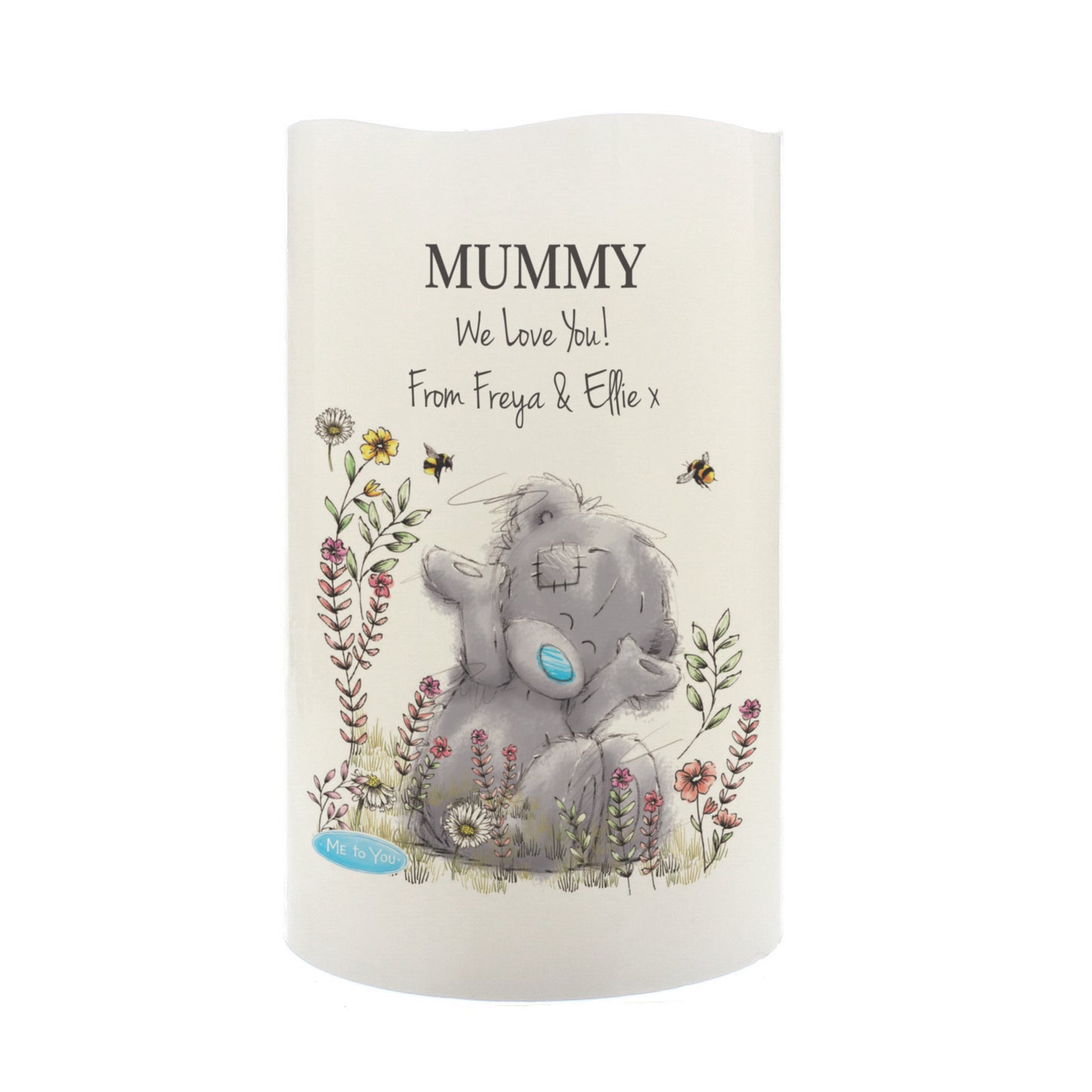 Personalised Me to You Floral LED Candle - image 5