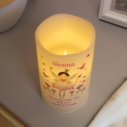 Personalised Fairy Princess Night Light LED Candle – Girls Bedroom Gift - image 3
