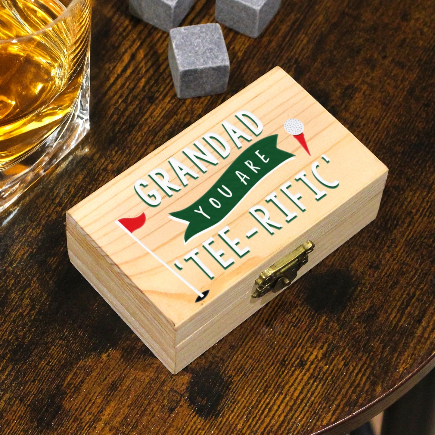 Personalised Golf Whisky Stones from Heartfelt Gifts