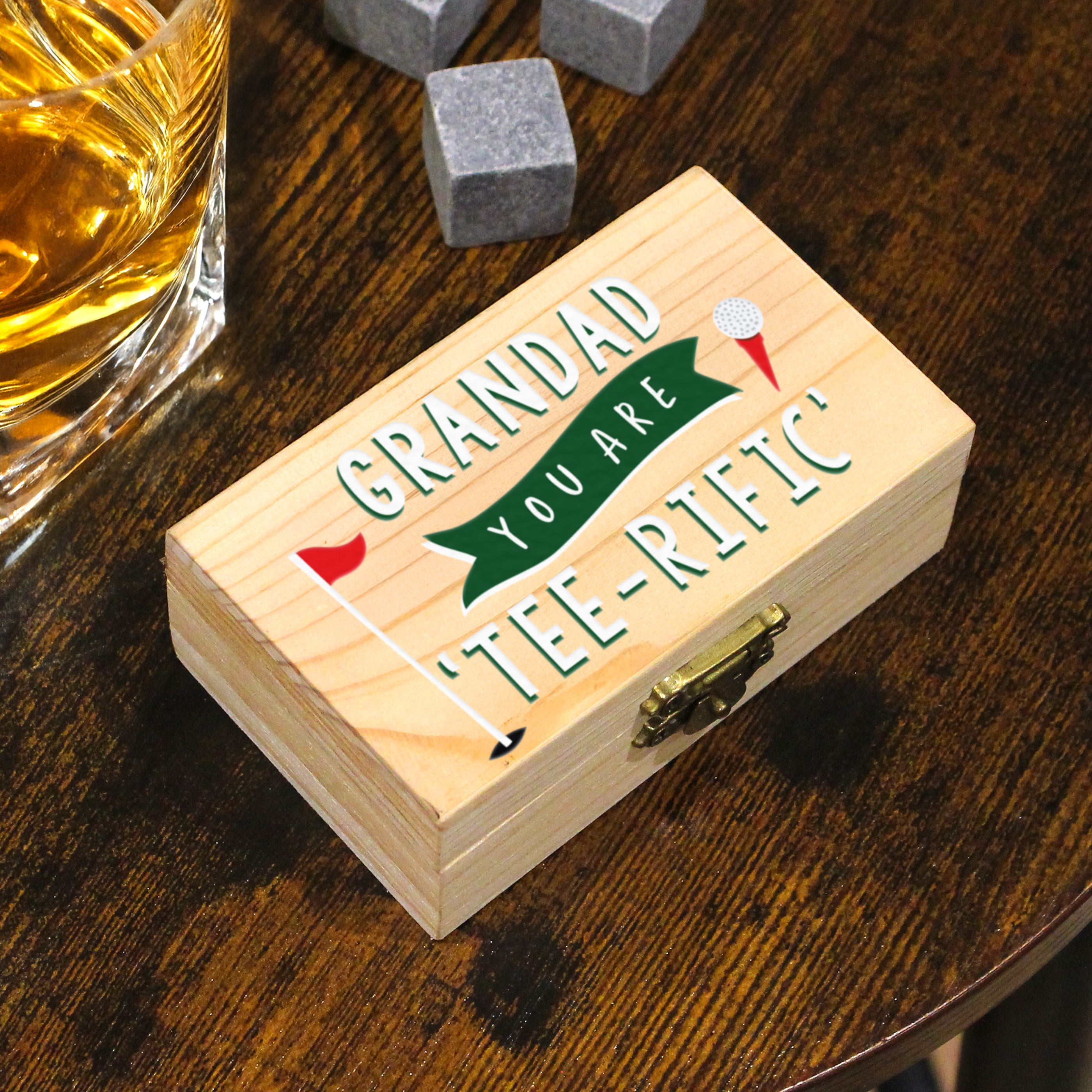 Personalised Golf Whisky Stones from Heartfelt Gifts