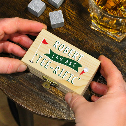 Personalised Golf Whisky Stones - image 2