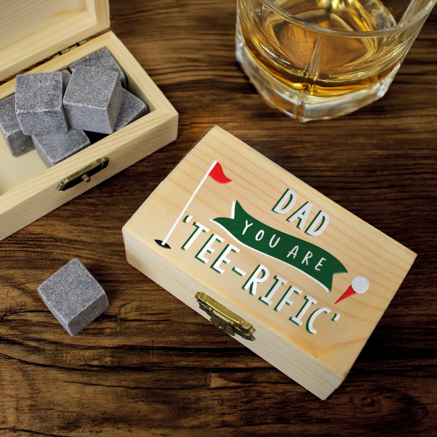 Personalised Golf Whisky Stones - image 3