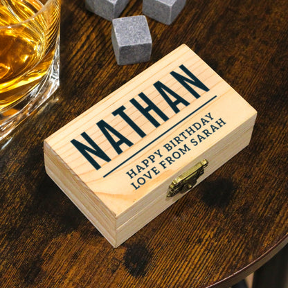 Personalised Free Text Whisky Stones from Heartfelt Gifts