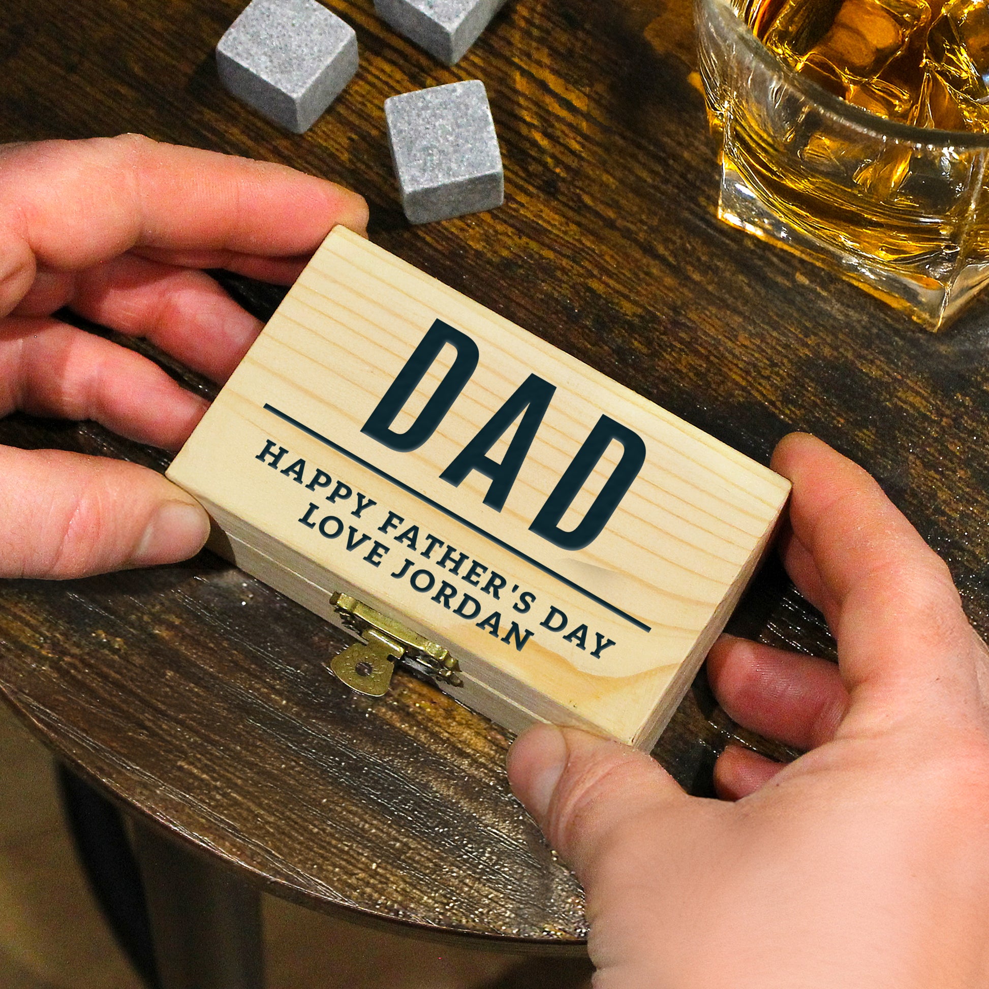 Personalised Free Text Whisky Stones - image 2