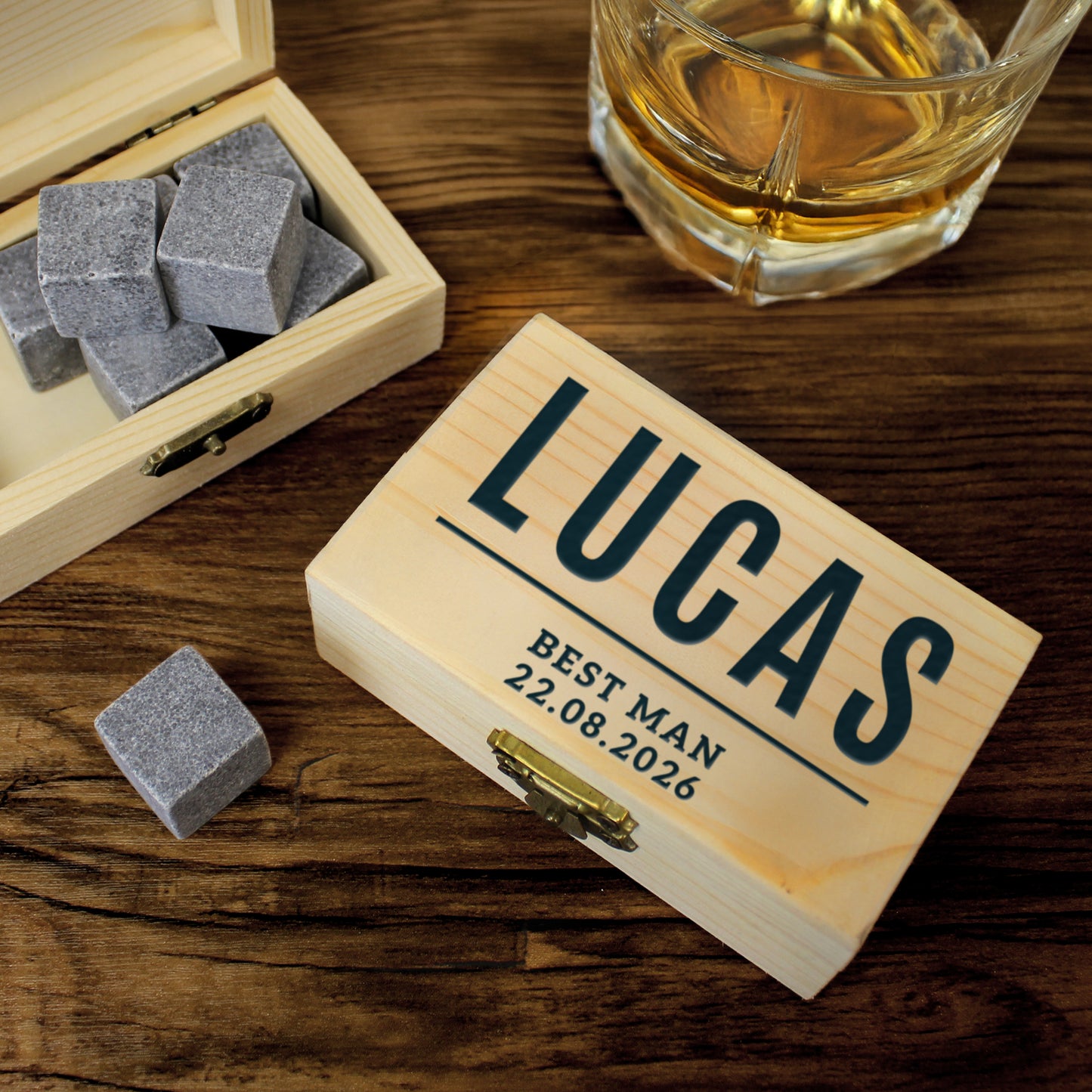 Personalised Free Text Whisky Stones - image 3