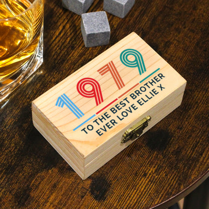 Personalised Big Age Whisky Stones from Heartfelt Gifts