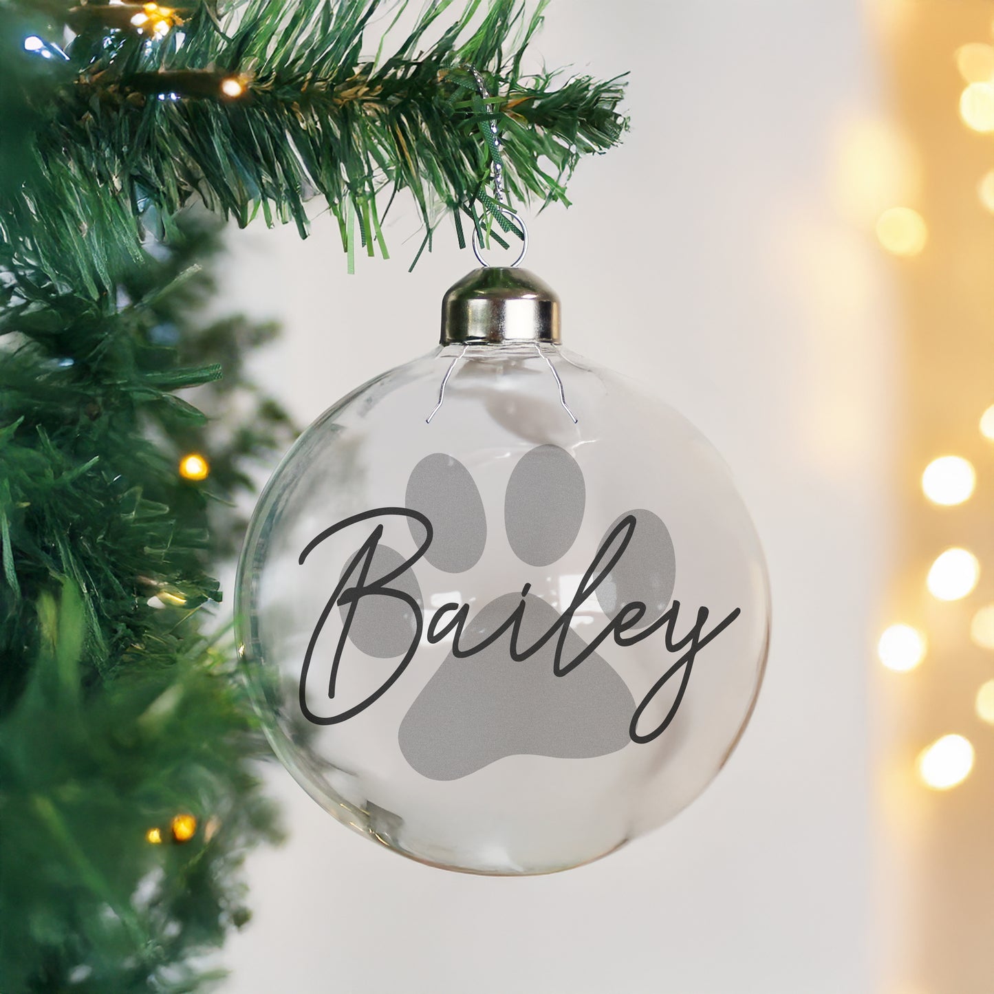 Personalised Pet Glass Bauble from Heartfelt Gifts