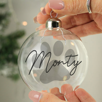 Personalised Pet Glass Bauble - image 2