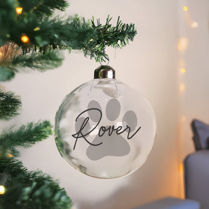 Personalised Pet Glass Bauble - image 3