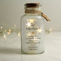 Personalised Free Text LED Glass Jar from Heartfelt Gifts