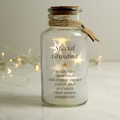 Personalised Free Text LED Glass Jar - image 3