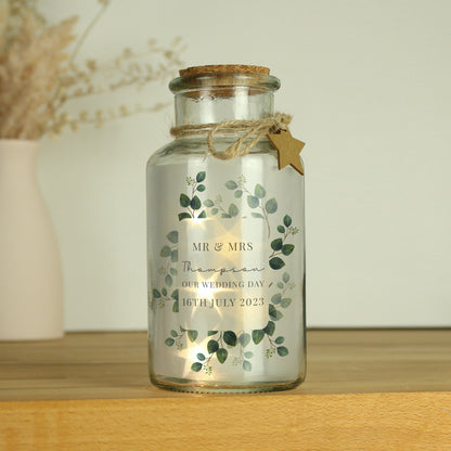 Personalised Botanical LED Glass Jar - image 4