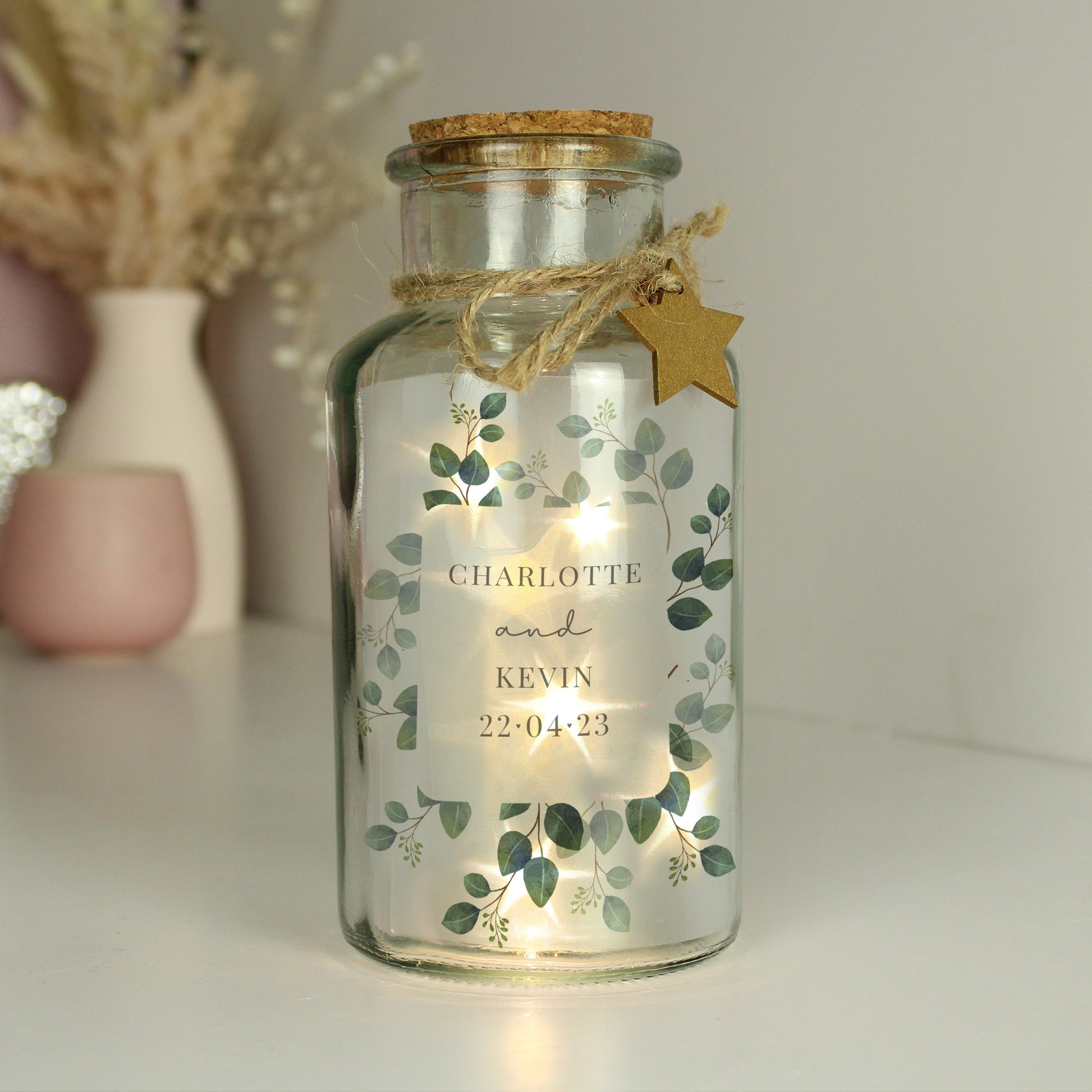 Personalised Botanical LED Glass Jar - image 6