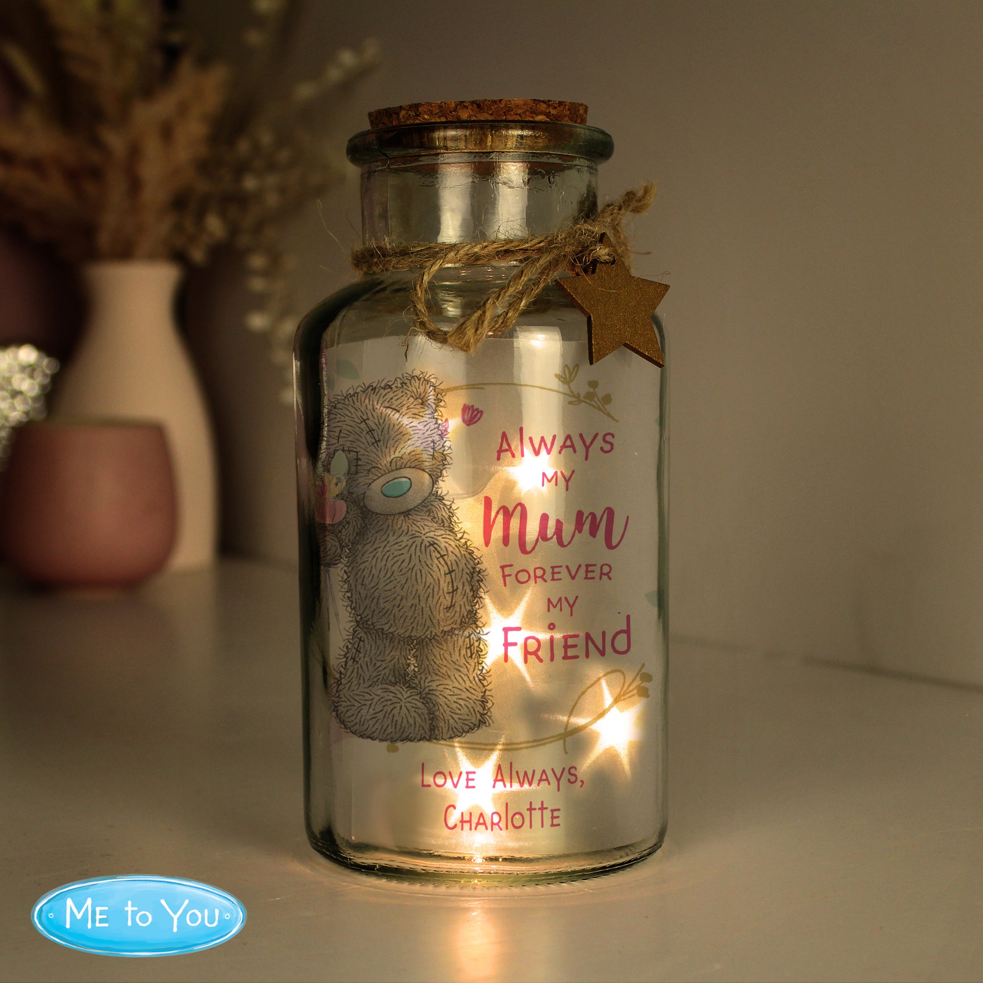Personalised Me To You Forever My Friend LED Glass Jar - image 3