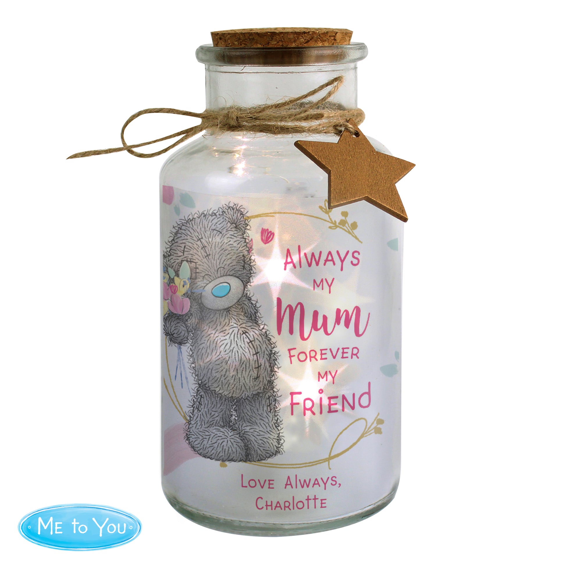 Personalised Me To You Forever My Friend LED Glass Jar - image 4