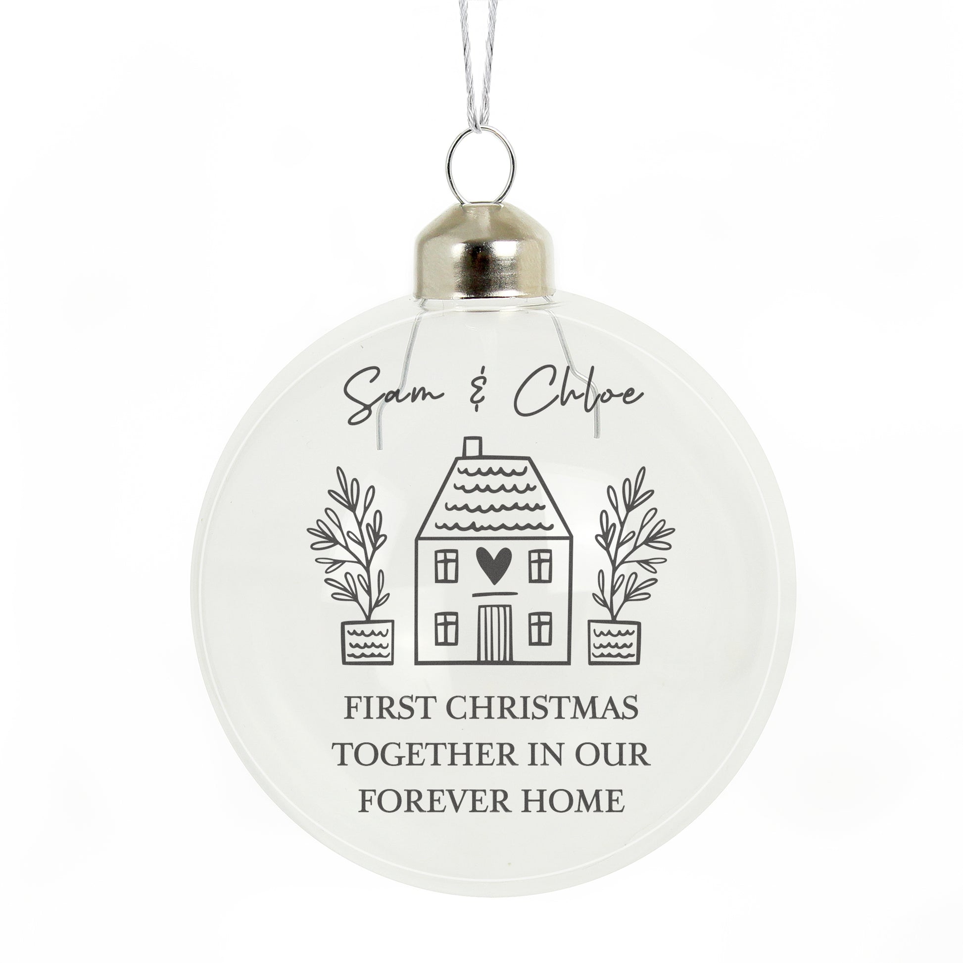 Personalised Home Glass Bauble - image 4