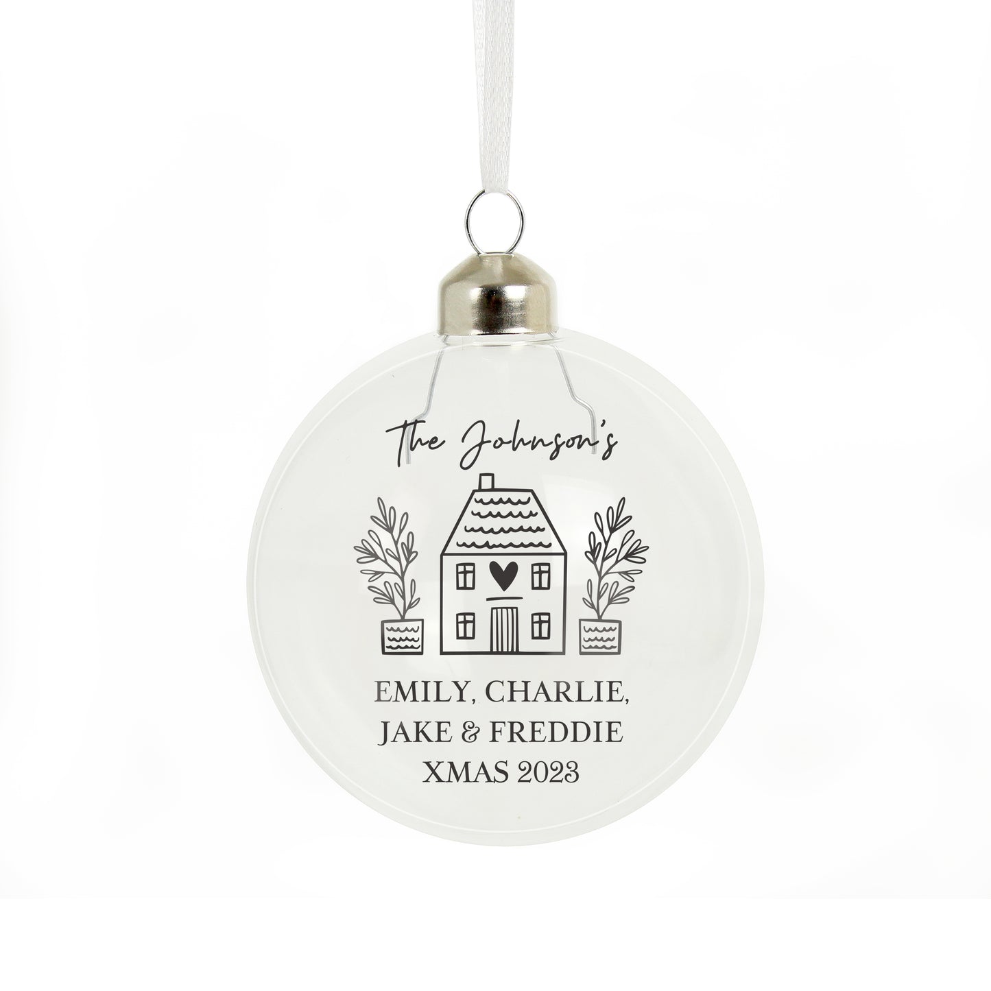Personalised Home Glass Bauble - image 5