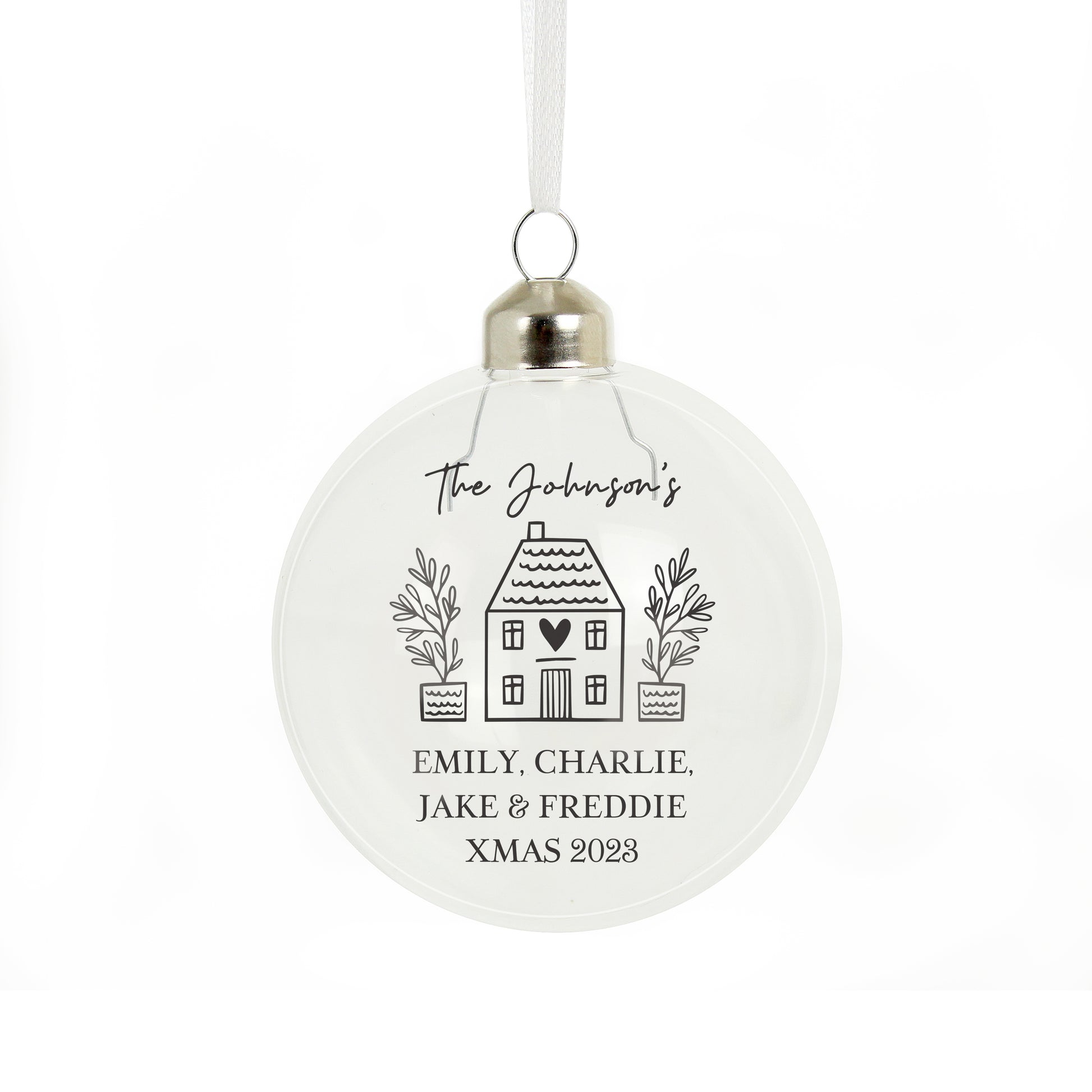 Personalised Home Glass Bauble - image 5